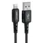 Acefast C4-02 USB-A - kabel Lightning czarny / MFi / 2,4 A / 1,8 m