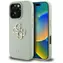Guess Grained 4G Logo zielone / Tylna obudowa / iPhone 16 Pro