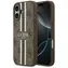 Guess 4G Printed Stripes brązowe do iPhone'a 17 / Tylna obudowa / MagSafe