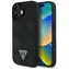 Guess Grained Hot Stamp Peony black / Tylna obudowa / iPhone 16 / MagSafe