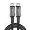 Acefast C1-09 szaro-czarny / Kabel USB-C - USB-C / USB4 / PD3.1 / 5A / 1 m