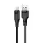 Acefast C3-02 czarny / USB-A - kabel Lightning / certyfikat MFi / 2,4 A / 1,2 m