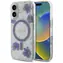 Etui MagSafe Guess Resin Flowers Glitter do iPhone'a 16 w kolorze fioletowym / Etui / MagSafe / Brokat