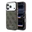 Guess PU Leather 4G Gold Frame na iPhone'a 18 Pro brązowe / Tylna obudowa / MagSafe / Apple iPhone 18 Pro