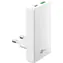 Goobay 90° GaN biały / Zasilacz / 65 W / USB-C + USB-A