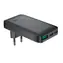 Acefast A100 czarny / Ładowarka / GaN / 65 W / 2x USB-C / 1x USB-A / Ultra smukły