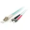 Equip LC-ST turkusowy / Kabel światłowodowy / Wielomodowy OM3 / Duplex / 0,5 m