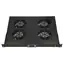 Jednostka wentylacyjna Extralink 19" czarna / Jednostka wentylacyjna / 4X wentylator / 1U / Termostat / 240 V