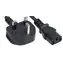 Kabel zasilający Manhattan IEC C13 - BS 1363 czarny / Kabel zasilający / UK / 1,8 m