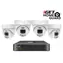 iGet HOMEGUARD HGNVK84804 / System kamer / 4 kamery / 2K / 8 kanałów / PoE / IP66 / LAN