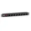 Equip 19" czarny / Panel gniazd / 1U / 8x Schuko / przełącznik / 16 A / plastik