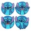 Podkładki PALADONE Stitch / Zestaw 4 szt. / gumowe