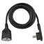 Przedłużacz Brennenstuhl z płaską wtyczką, czarny / Przedłużacz / 2 gniazda / 3 m / H05VV-F 3G1,5