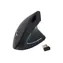 Ergonomiczna mysz bezprzewodowa Equip w kolorze czarnym / Mysz / Nanoodbiornik USB-A / 800-1600 DPI / 5 przycisków