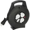Brennenstuhl Vario-Line czarny / Bęben kablowy / 3 gniazda / Ładowanie USB / 10 m / 2700 W