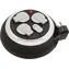 Brennenstuhl Comfort Line CL-S czarno/biały / Bęben kablowy / 3x gniazdo / 2x USB-A / 3 m