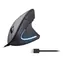 Equip 245118 czarny / Mysz ergonomiczna / Przewodowa / USB-A / Pionowa / 3200 DPI / 1,8 m