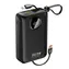 Dudao K14+ 20000mAh czarny / Powerbank / USB-C / USB-A / wbudowane kable Lightning / USB-C / 22,5 W