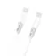 Kabel danych Dudao L25SC / USB-C / USB-C / 60W / 1 m / biały