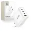 Tech-Protect NC100W-GAN biały / Adapter ładujący / GaN / 3x USB-C / 1x USB-A / PD, QC 3.0