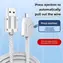 Cable USB-C - USB-A z przyciskiem rozłączającym / Kabel / Szybkie ładowanie 6A / Oplot tekstylny / 2 m
