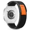 Pasek Tech-Protect Nylon Stripe czarno-pomarańczowy / do zegarka Samsung Galaxy Watch / 40/44/46 mm / Nylon