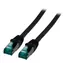 EFB Cat6A czarny / Kabel krosowy / S/FTP / RJ-45 / 2 m / LSZH