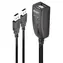 Przełącznik klawiatury i myszy USB Lindy czarny / przełącznik KVM / 3x USB 2.0 / kabel 1,1 m