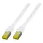 EFB Cat6a biały / Kabel krosowy / S/FTP / Cat7 Rohkabel / 25 m / RJ-45 / LSZH