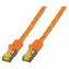EFB Cat6a orange / Patch cable / S/FTP / Cat7 Rohkabel / 25 m / RJ-45 / LSZH