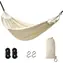 KIK Hamak Boho ecru / Nośność 120 kg / 200x152 cm / bawełna, poliester