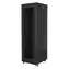 Lanberg Rack 42U czarny / Szafa rack / 19" / 600x800 mm / Opakowanie płaskie / Drzwi perforowane