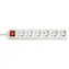 Przedłużacz Lindy 6 gniazd biały / Listwa gniazdowa / z wyłącznikiem / Schuko / 3500 W