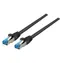 EFB Cat6a S/FTP superflex czarny / Kabel krosowy / RJ45-RJ45 / 0,15 m / 10 Gbit/s
