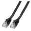 EFB Cat6A 3 m czarny / Płaski kabel krosowy / RJ-45 / U/UTP / PVC / 10 Gb/s