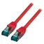EFB Cat6A 0,15 m czerwony / Kabel krosowy / S/FTP / RJ-45 / LSZH / 10 Gbit/s
