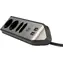 Brennenstuhl Estilo black/stainless steel / Desk socket / corner / 4X socket / 2x USB-A / 16A