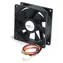 Wentylator cichy StarTech 80 mm czarny / Wentylator / 80x80x25 mm / -10 do 80 °C / plastik