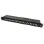 Panel krosowy Value 19" Cat.6A STP czarny / Panel krosowy / 24 porty / RJ-45