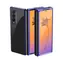 Etui Hurtel Plating do Samsung Galaxy Z Fold4 niebieskie / Pokrowiec / Metalowa ramka