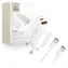 Tech-Protect NCA30 biały / Ładowarka / USB-C PD 30W / USB-A QC 3.0 / Kabel USB-C/USB-C 100 cm