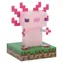 Ikona światła Paladone Axolotl Minecraft / Lampa stołowa / 10 cm / 2 baterie AA