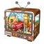 Drewniane puzzle 3D 2KIDS TOYS Retro TV Londyn / Miniaturowa scena / Oświetlenie LED / 100 elementów / 12+ lat