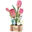 Drewniana układanka 3D 2KIDS TOYS Tulip Pink / 10+ elementów / od 14 lat