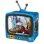 2KIDS TOYS Drewniana układanka 3D Retro TV Nowy York / 78 elementów / od 12 lat / oświetlenie LED