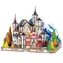 Drewniana układanka 3D 2KIDS TOYS Zamek Neuschwanstein / Miniaturowa scena / Ponad 200 elementów / 14+ lat