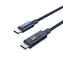 Choetech XCC-1068 niebieski / kabel USB-C (M) - USB-C (M) / PD 60W / wyświetlacz ze wskaźnikiem zasilania / 1,2 m