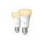 Philips Hue WA 1100 ciepła biel 2 szt. / Inteligentna żarówka LED / E27 / A60 / 9,5 W / 1100 lm / Bluetooth/Zigbee / ściemnialna