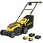 Stanley V20 SCMWP3701M2-QW czarno-żółta / Kosiarka akumulatorowa / 36 V (2 x 18 V) / szerokość 37 cm / kosz 45 l / 2 x 4,0 Ah