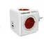 Cubenest PowerCube Original USB PD 20W czerwony / Hub / 4X gniazdo / USB-A + USB-C / Blokada dziecięca